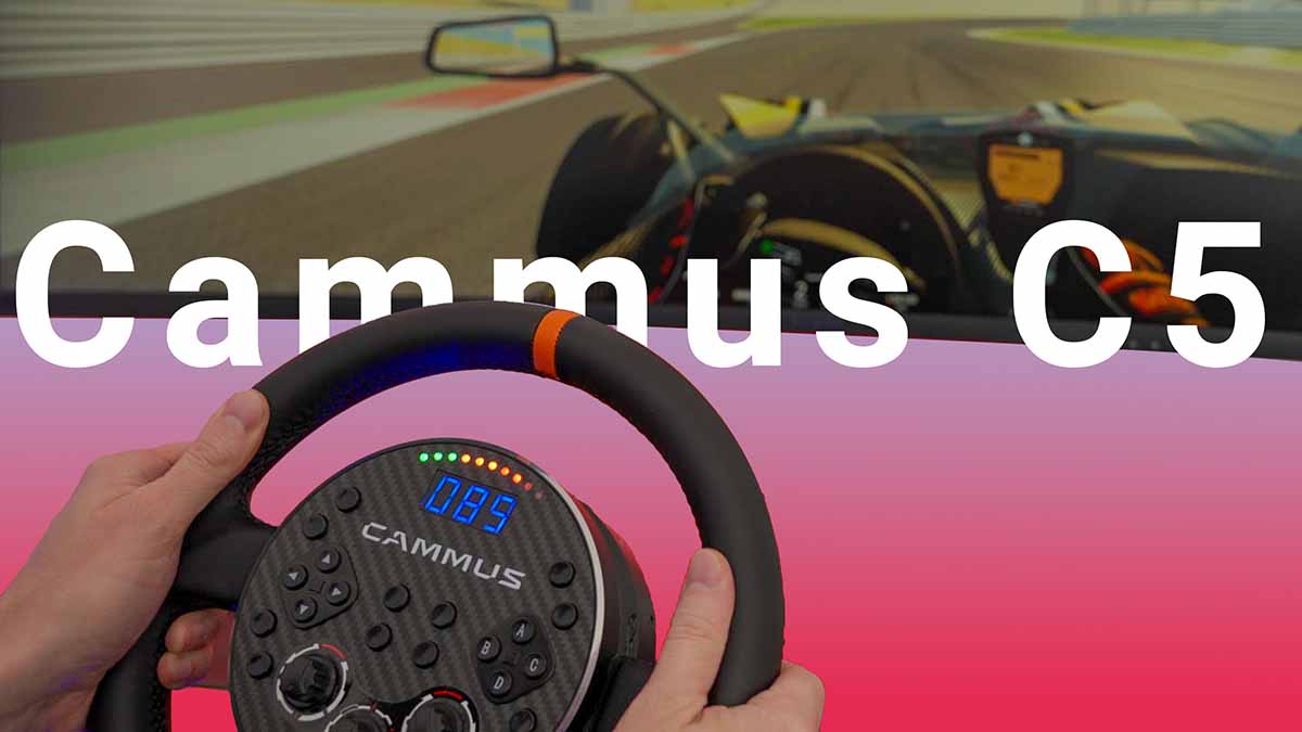 Cammus C5 Direct Drive Lenkrad und Pedalset im Detail - verklickt